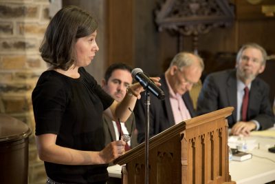 Jennie Grillo speaks at panel discussion